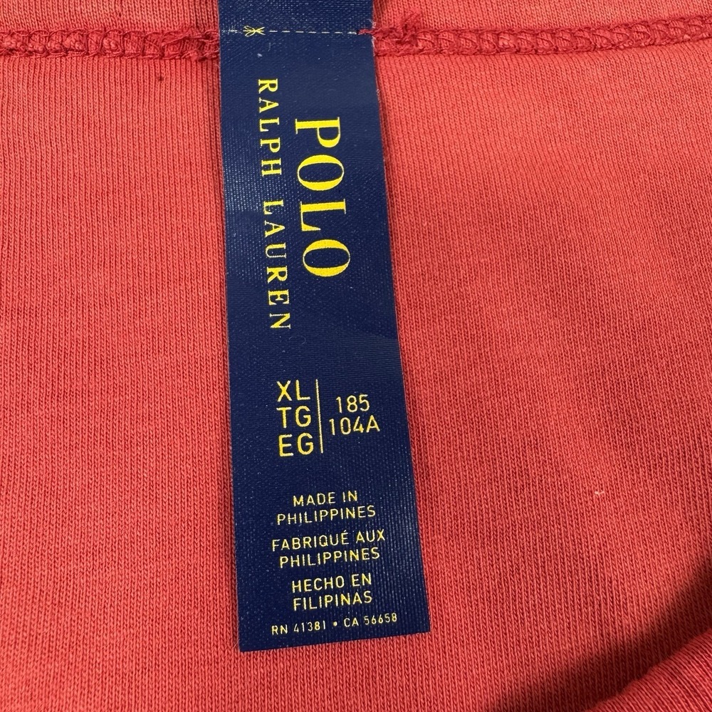 NWT Polo Ralph Lauren Custom Slim Reversible Graphic T-Shirt Gray/Red Mens Sz XL - Picture 8 of 11